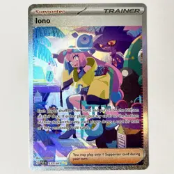 Pokemon Iono Trainer Holo Card 237/091 Paldean Fates NM NEAR MINT - Image 1