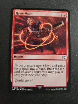 Haste Magic #140 Final Fantasy - NM - MTG Magic - Common - Artifact - Image 1