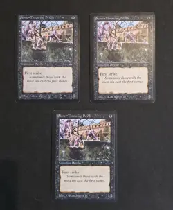 Stone - Throwing - Devils X3 Arabian Nights [Exc/NM] Vintage Magic Gathering MTG - Image 1