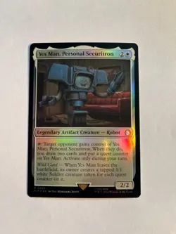 Yes Man, Personal Securitron NM Universes Beyond: Fallout Foil MTG - Image 1