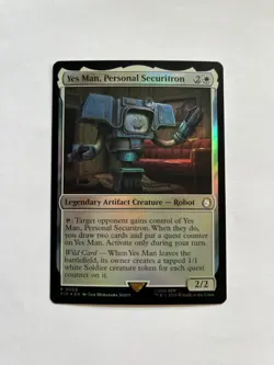 Yes Man, Personal Securitron NM Universes Beyond: Fallout Foil MTG - Image 2