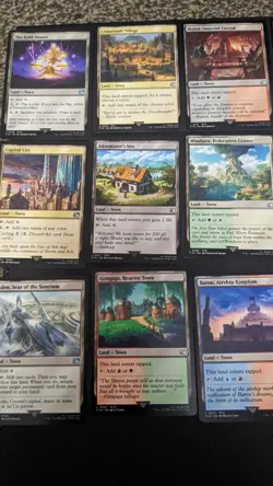 mtg FINAL FANTASY TOWN * Land Set of 15 (2x) 30 cards Non Foils - Image 2