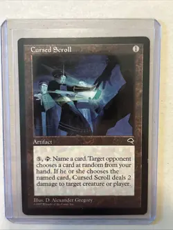 MTG Magic the Gathering Card LP - Cursed Scroll - Image 1