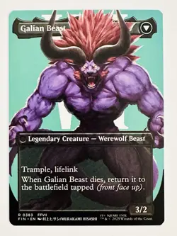 Final Fantasy MTG Vincent Valentine Borderless Mythic Regular #0383 - Image 2