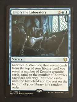 1x Empty the Laboratory (14) Commander: Innistrad: Midnight Hunt LP MTG Magic x1 - Image 1
