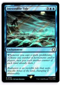 MTG - Inexorable Tide (Surge Foil) 705 - Universes Beyond: Fallout NM - Image 1