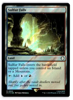 MTG - Sulfur Falls (Surge Foil) 822 - Universes Beyond: Fallout NM - Image 1