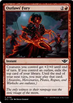 Outlaws' Fury Non-Foil Outlaws of Thunder Junction 136 NM MTG - Image 1