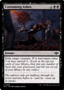 Consuming Ashes Non-Foil Outlaws of Thunder Junction 83 NM MTG - Image 1