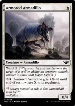 Armored Armadillo Non-Foil Outlaws of Thunder Junction 3 NM MTG - Image 1