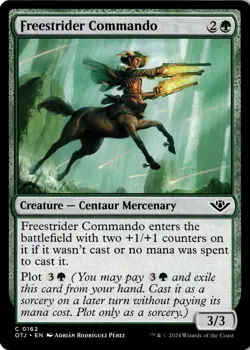Freestrider Commando Non-Foil Outlaws of Thunder Junction 162 NM MTG - Image 1