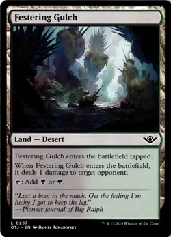 Festering Gulch Non-Foil Outlaws of Thunder Junction 257 NM MTG - Image 1