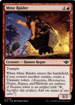 Mine Raider Non-Foil Outlaws of Thunder Junction 135 NM MTG - Image 1