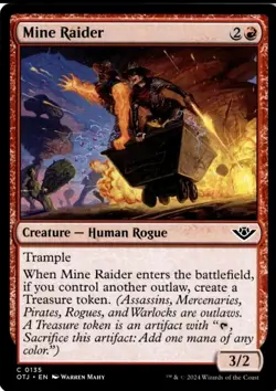 Mine Raider Non-Foil Outlaws of Thunder Junction 135 NM MTG - Image 1