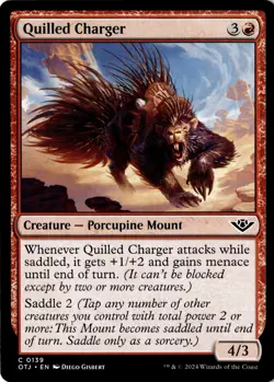 Quilled Charger Non-Foil Outlaws of Thunder Junction 139 NM MTG - Image 1