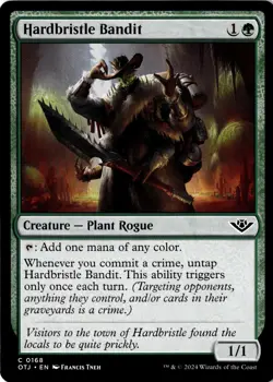 Hardbristle Bandit Non-Foil Outlaws of Thunder Junction 168 NM MTG - Image 1