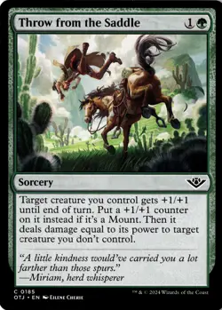Throw from the Saddle Non-Foil Outlaws of Thunder Junction 185 NM MTG - Image 1