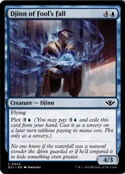 Djinn of Fool's Fall Non-Foil Outlaws of Thunder Junction 43 NM MTG - Image 1