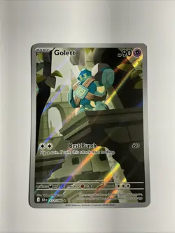 Pokemon TCG Golett IR Illustration Rare Black Bolt 122/86 ENGLISH Pokemon - Image 1