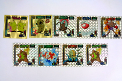 Vintage Pokemon 1998 Sticker Bundle Holo Gold Amada Attack Ditto Kakuna Goldeen - Image 1
