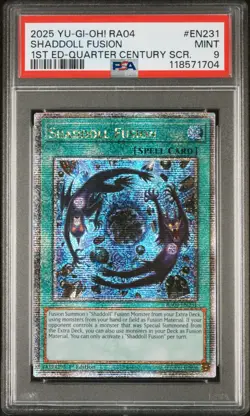 YUGIOH Shaddoll Fusion QCSR RA04-EN231 PSA 9 - Image 1
