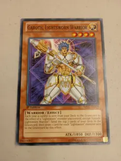 Garoth Lightsworn Warrior SDLI-EN009 1st Edition LP Yugioh - Image 1