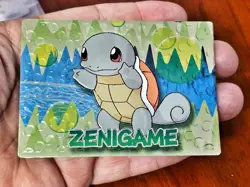 Pokemon Card Squirtle Meiji Embossed Zenigame Japanese 1999 #1440 - Image 1