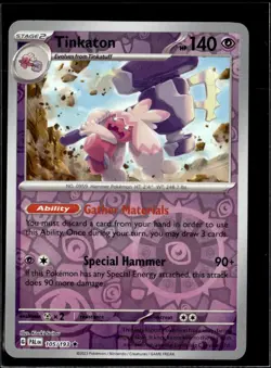 Pokemon Tinkatuff 104/193 Paldea Evolved Non Holo Uncommon 4 Card Lot LP - Image 1