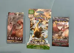 Pokemon Card Tin Set with Champion's Path & Fates Collide Packs Lot - Image 4