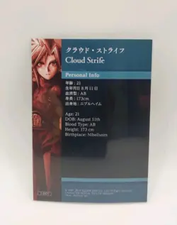 Cloud Strife 3 - Final Fantasy VII TCG Anniversary Art Museum Card - Image 4