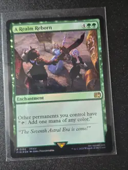 MTG Final Fantasy Foil Rare #0196 A Realm Reborn - Image 1