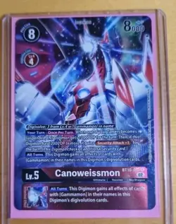 Digimon Card Game TCG 2020 BT10-011 Canoweissmon Rare Ghost Game CCG UK Anime - Image 1