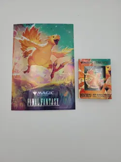MTG Final Fantasy Chocobo Race Mini Poster & Pin Badge Set Prize New Japan 2025 - Image 1