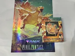 MTG Final Fantasy Chocobo Race Mini Poster & Pin Badge Set Prize New Japan 2025 - Image 4
