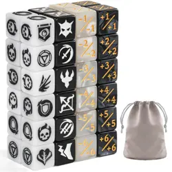 48 Pieces Abilities Keywords Counter Dice MTG Dice 1/+1 Counters Bulk Creatur... - Image 1