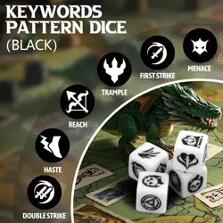 48 Pieces Abilities Keywords Counter Dice MTG Dice 1/+1 Counters Bulk Creatur... - Image 3