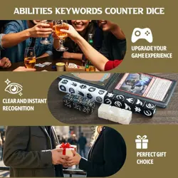 48 Pieces Abilities Keywords Counter Dice MTG Dice 1/+1 Counters Bulk Creatur... - Image 4