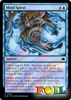 Mind Spiral 0059 MTG Bloomburrow Common NP Foil - Image 1