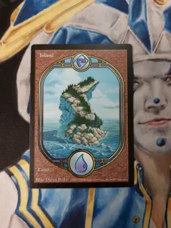 Island MTG Unglued Common Land Lightly Played x1 CD4 - Image 2
