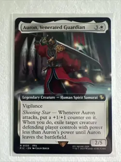 Auron, Venerated Guardian Extended Art - FIC 0130 NM - MTG Magic - Image 1