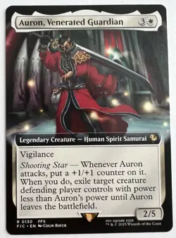 Auron, Venerated Guardian Extended Art - FIC 0130 NM - MTG Magic - Image 1