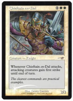 Chieftain en-Dal 2000 Nemesis FOIL White Uncommon Creature MTG NM AZ1 - Image 1