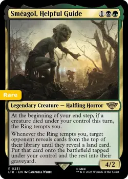 MTG Smeagol, Helpful Guide LTR Rare Legendary Creature - Halfling Horror NM - Image 1