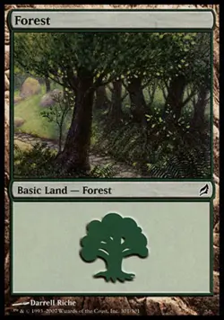 Basic Lands 10 MTG Forest (301), NM-Mint, English Lorwyn - Image 1