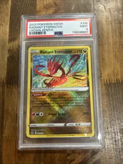 Graded PSA 9 2023 Pokemon Swsh Radiant Eternatus Crown Zenith #105 - Image 1