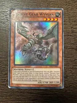 Yugioh Ancient Gear Wyvern SR03-EN003 Super Rare - HP - Image 1