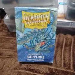 Japanese Matte Sapphire 60 ct Dragon Shield Sleeves YuGiOh Size - Image 1