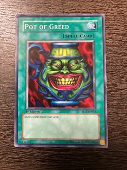 Pot Of Greed - SD4-EN018 - Common - 1st Edition Yugioh - MP - Image 1