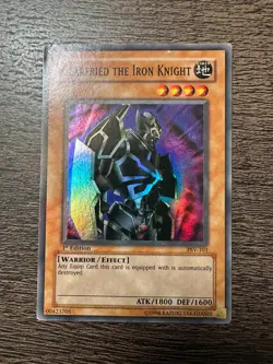 Gearfried the Iron Knight PSV-101 1st Edition Played MP Super Holo Rare Yugioh - Image 1