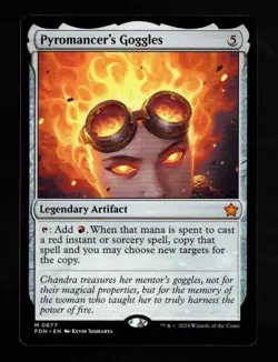 1x Pyromancer's Goggles-Magic the Gathering-MTG-Foundations-Near Mint-1x-mythic - Image 1